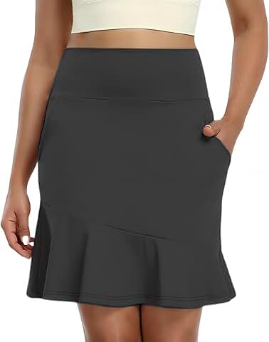 High-Waisted Women's Golf Skirt with Pockets