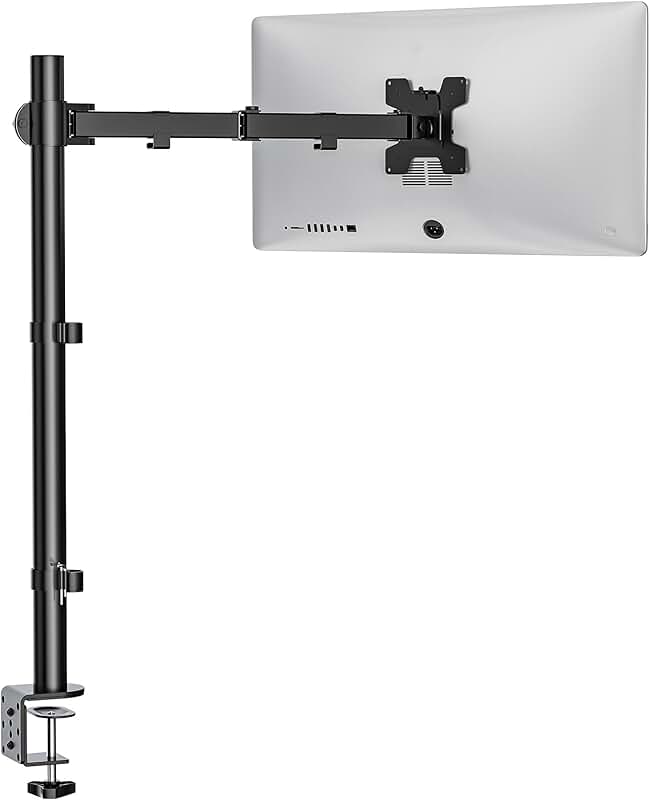 Single Extra Tall Monitor Mount for Desks