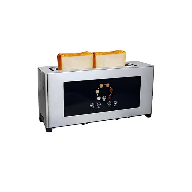 2-Slice Toaster with 6 Browning Levels and Removable Crumb Tray