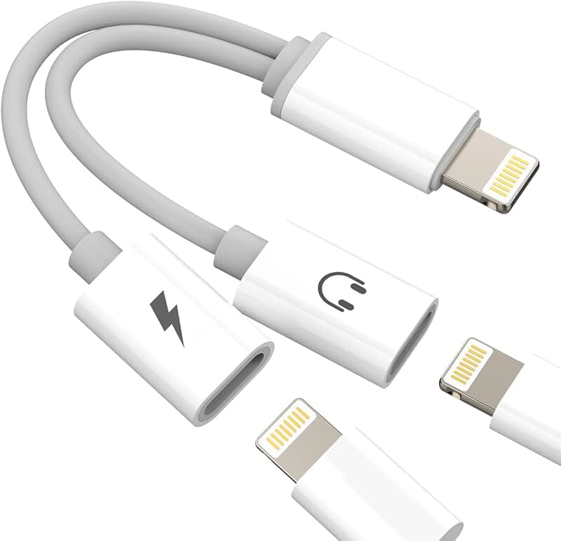 Dual Lightning Headphone and Charger Adapter