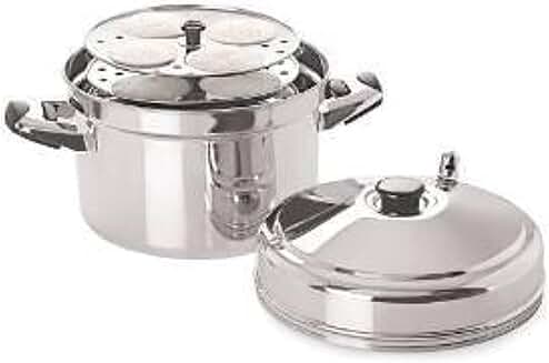 Medium Stainless Steel Idli Cooker with 5 Racks