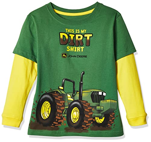baby boys Long Sleeve T-shirt T Shirt, Green, 3-4T US