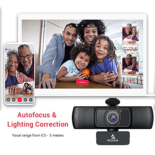 N930P 1080P Streaming Business Webcam with Software, Microphone & Privacy Cover, AutoFocus, HD USB Web Camera, for Zoom YouTube Skype FaceTime, PC Mac Laptop Desktop
