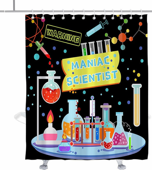 Science Shower Curtain 72x72 Inches