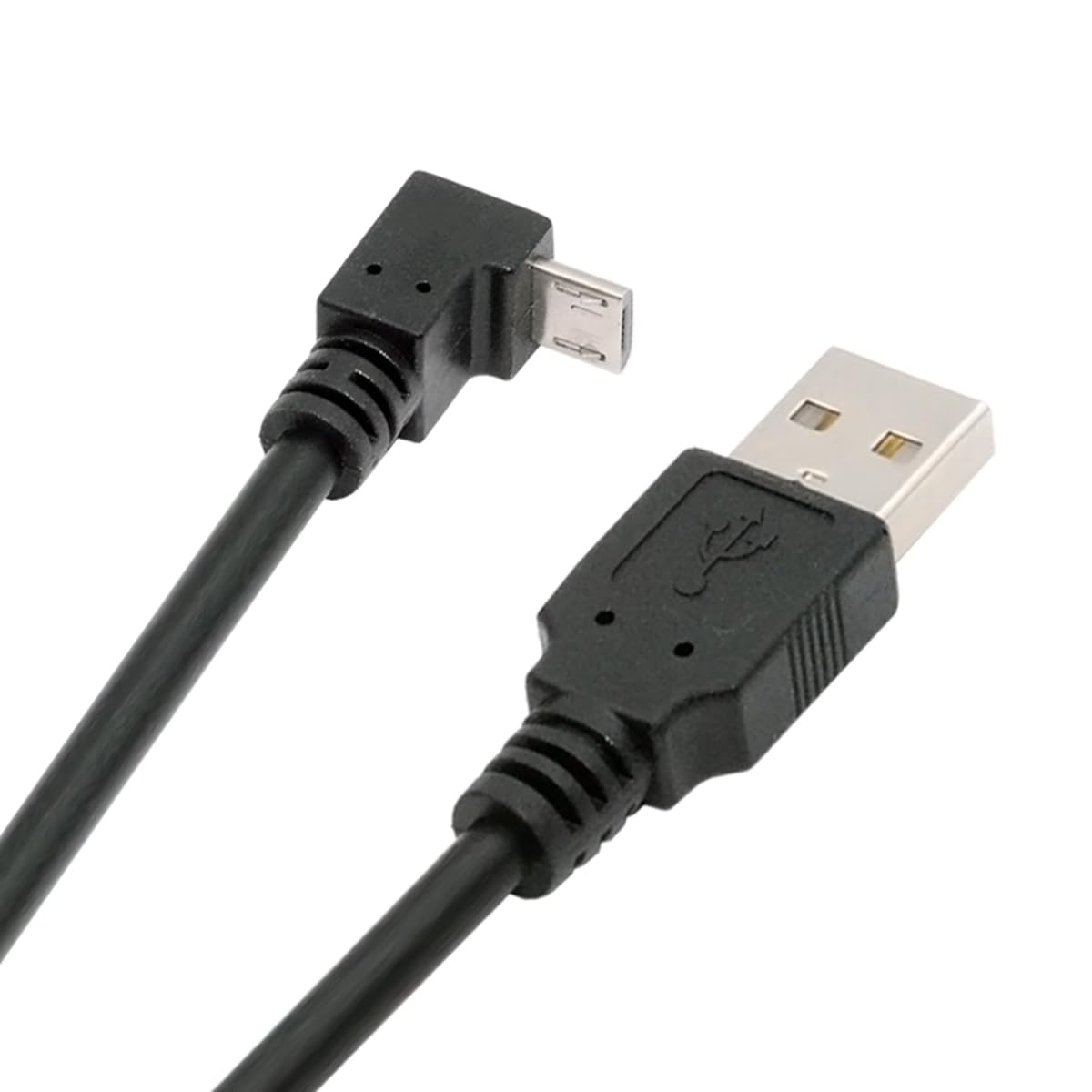 Up Angled 90° Micro USB to USB 2.0 Cable, 10cm