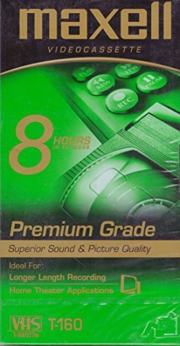 Maxell T-160 Premium Grade Video Cassette