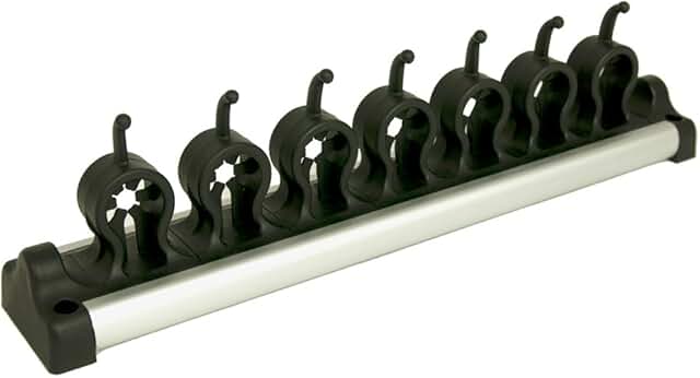 Large Black and Silver Wall Storage Rack
