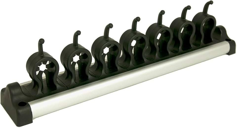 Large Black and Silver Wall Storage Rack