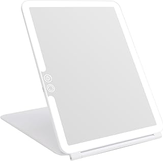 Folding Lighted Makeup Mirror with 72 LEDs and 3 Light Modes