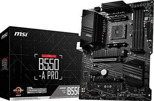 B550-A PRO ProSeries Motherboard (AMD AM4, DDR4, PCIe 4.0, SATA 6Gb/s, M.2, USB 3.2 Gen 2, HDMI/DP, ATX)