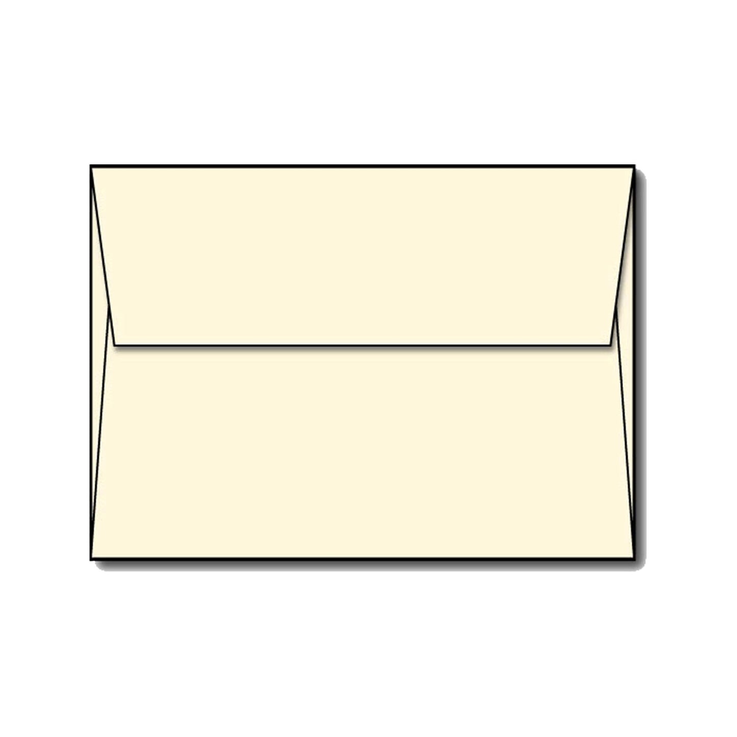 Cream Off White Envelopes, 5 1/4 x 7 1/4, 100 Pack