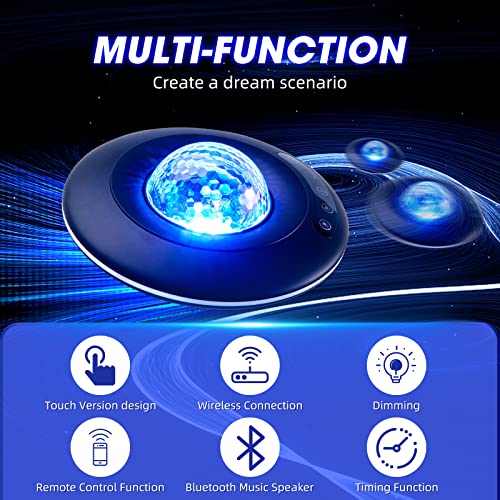 Sky Light,Star Projector Galaxy Night Light for Kids & Adult UFO Light Projector Star Light Lamp with Remote, Bluetooth Speaker and Timer, Gift for Baby Adults Bedroom, Gaming Room, Home and Party