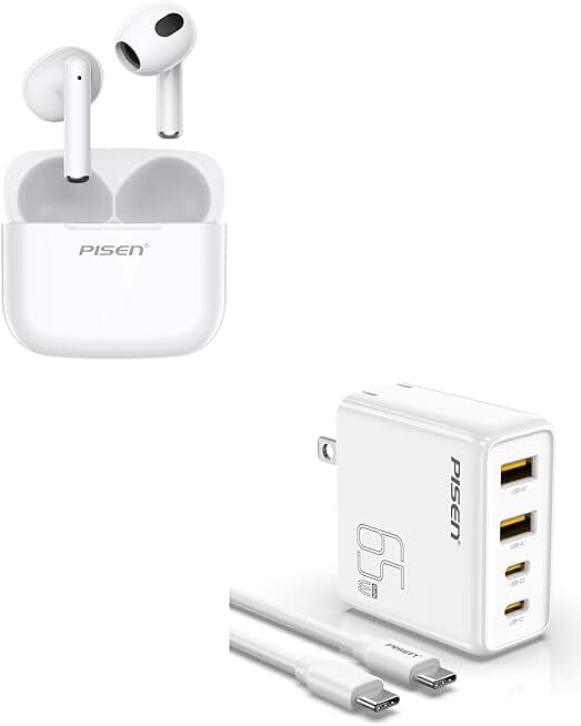 Wireless Earbuds with Fast Charger and Waterproof Earphones