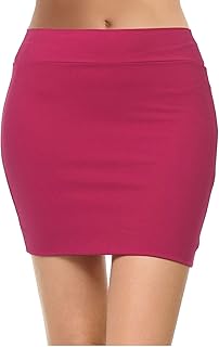 Women's High Waist Elastic Bodycon Mini Skirt