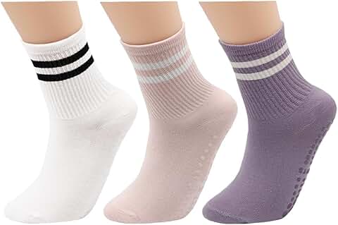 Long Non-Slip Yoga Socks for Women in Pilates, Ballet, Dance, and Hospital