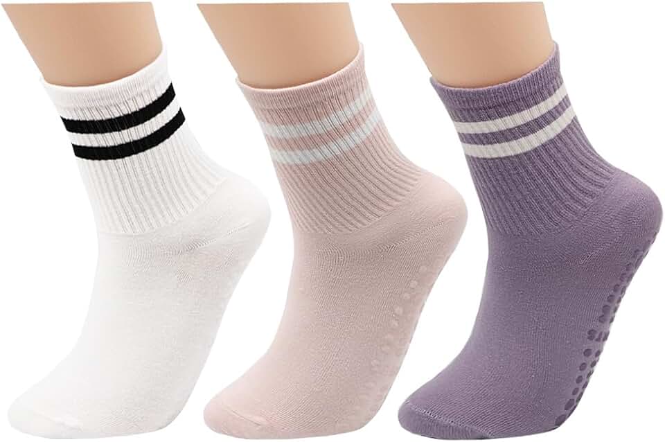 Long Non-Slip Yoga Socks for Women in Pilates, Ballet, Dance, and Hospital