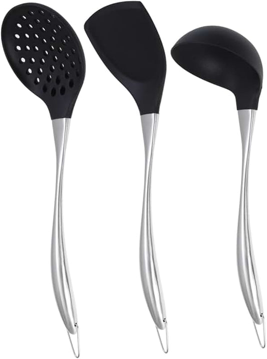 12-Piece Stainless Steel Cookware Set with Handles and Lids