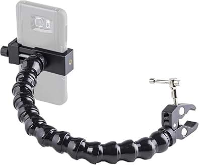 Modular Hose Phone Holder with Mini Clamp and 14-Inch Arm