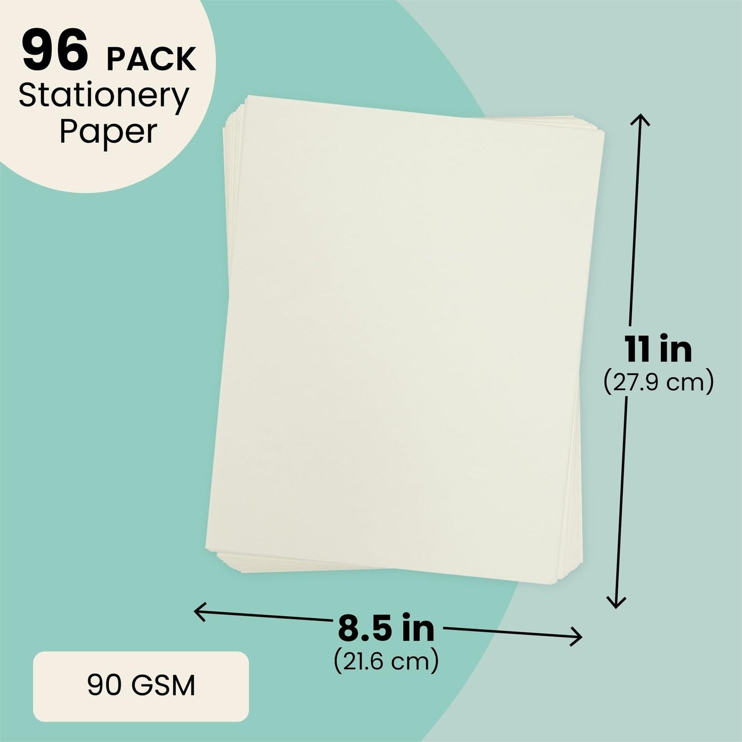 Cream textured diploma and certificate paper, 96 sheets