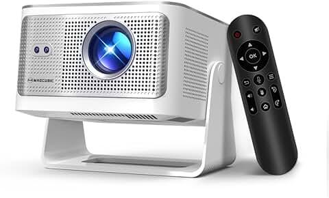 Mini Portable Projector with 4K Support and WiFi6