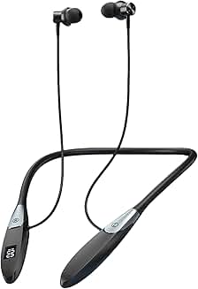 Wireless Neckband Earbuds with 60H Playtime and Noise Cancellation