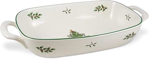Oval Christmas Tree Breadbasket, 14x7.5 inches
