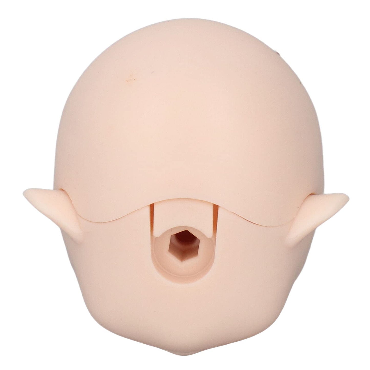 1/12 Milky White Silicone Doll Head for Crafting