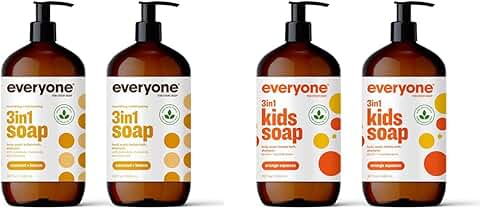 3-in-1 Shampoo, Bubble Bath, and Body Wash, 32 Fl Oz (4 Pack)