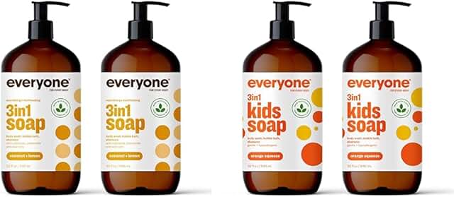 3-in-1 Shampoo, Bubble Bath, and Body Wash, 32 Fl Oz (4 Pack)