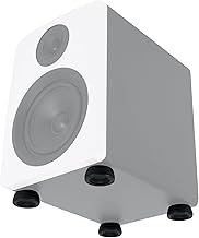 Aluminum and silicone isolation pad for speakers