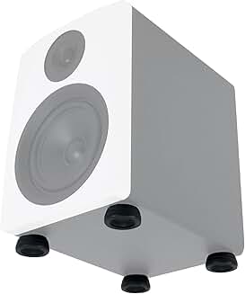 Aluminum and silicone isolation pad for speakers