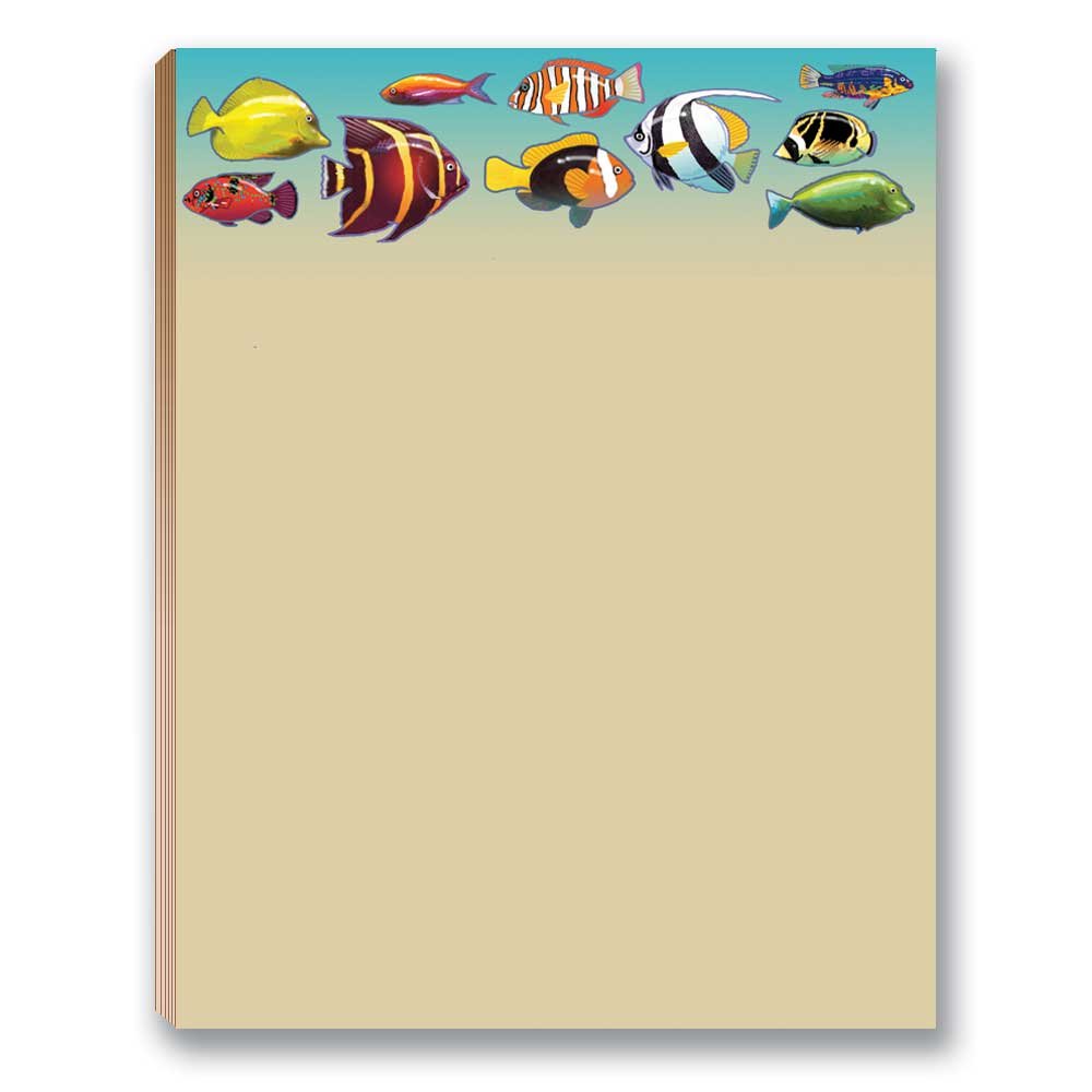 Set of four beach-themed notepads made in the USA