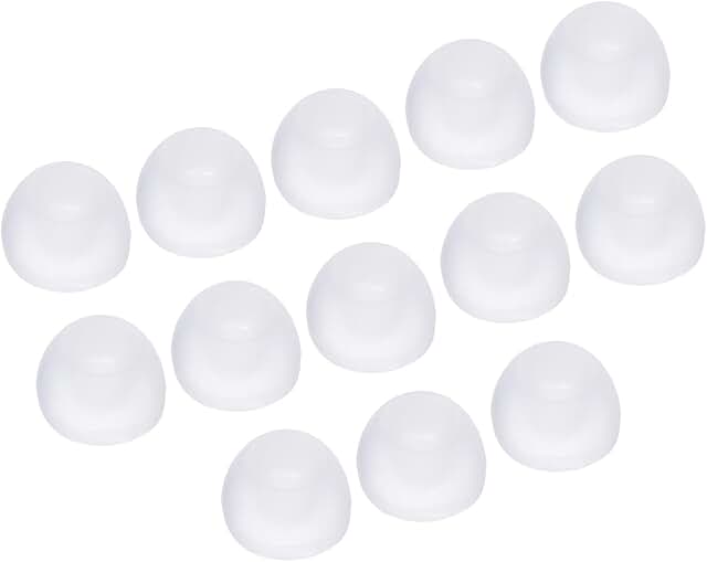 Silicone Ear Tips for Earphones, Middle Size, 24 Pack