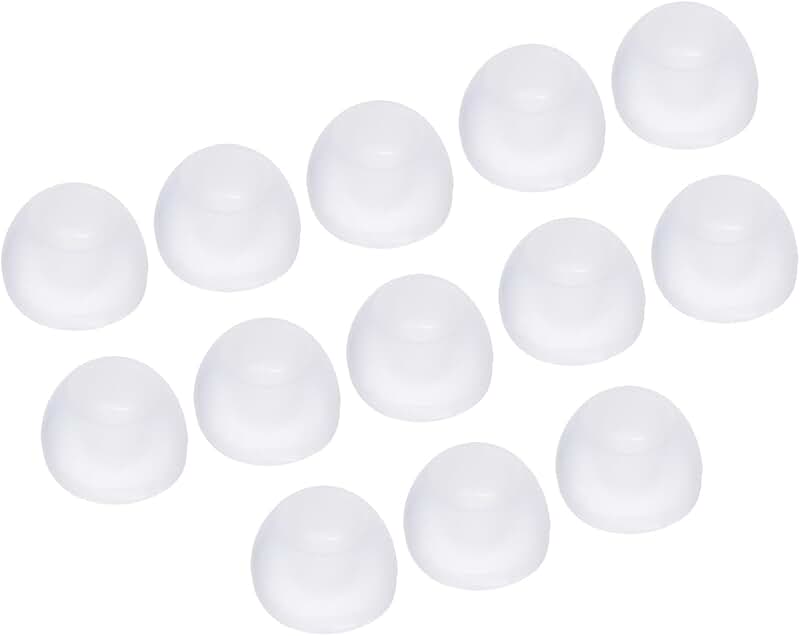 Silicone Ear Tips for Earphones, Middle Size, 24 Pack