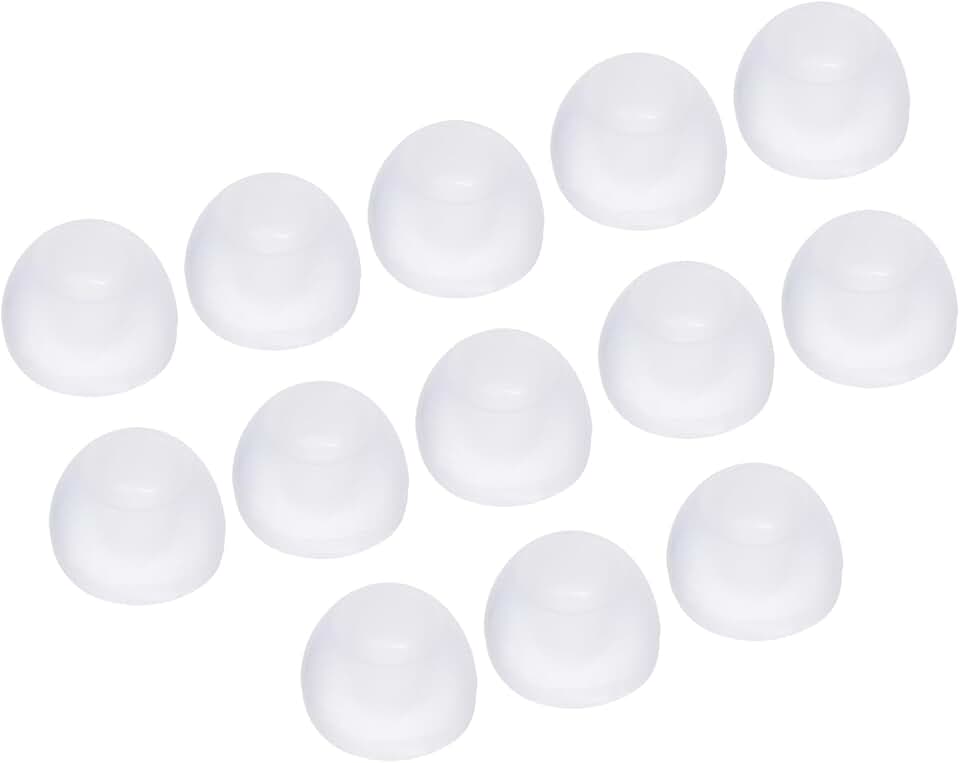 Silicone Ear Tips for Earphones, Middle Size, 24 Pack
