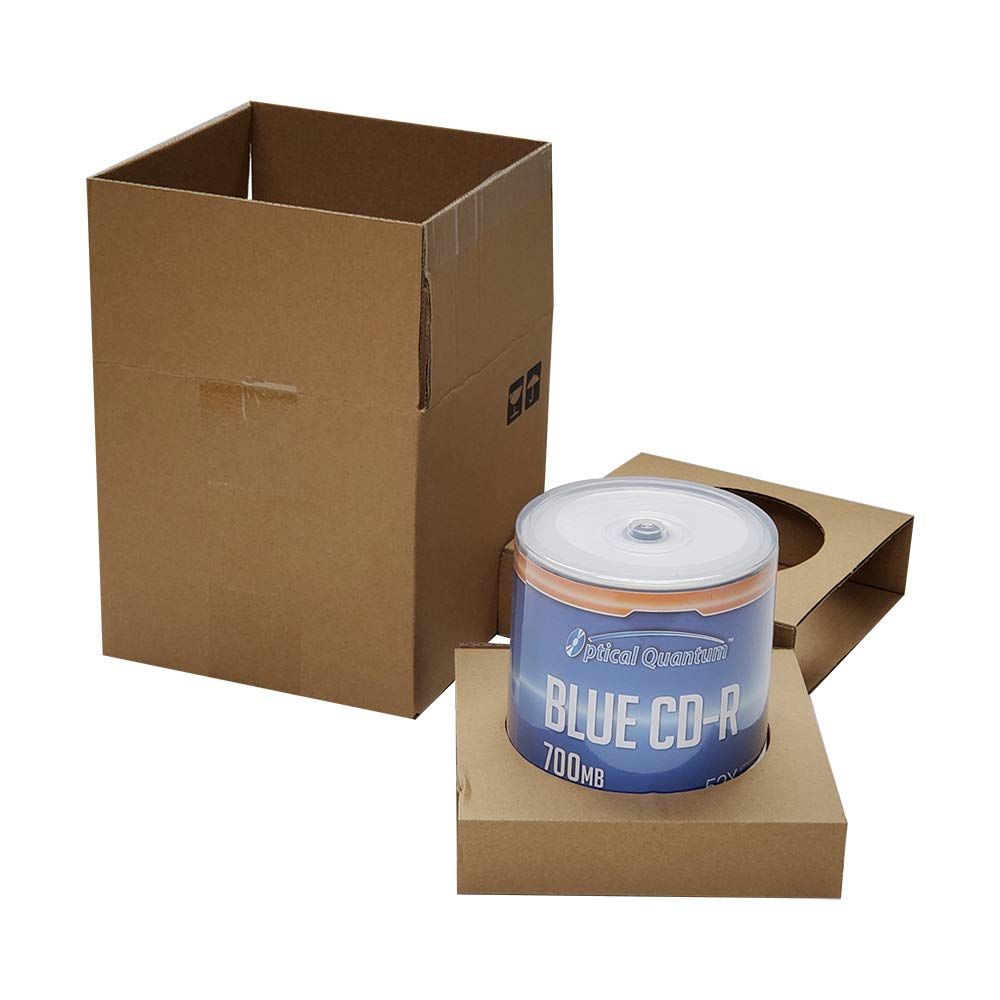Blue AZO CD-R 700MB 52X White Inkjet Hub Printable Recordable Media Disc - 100pk Spindle OQCD52BWIPH-BX