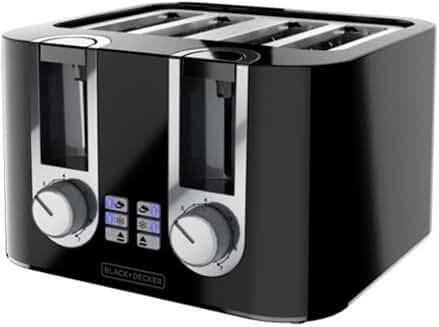 4-Slice Toaster with 7 Toast Shades and Crumb Tray