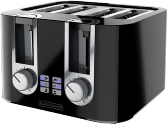 4-Slice Toaster with 7 Toast Shades and Crumb Tray