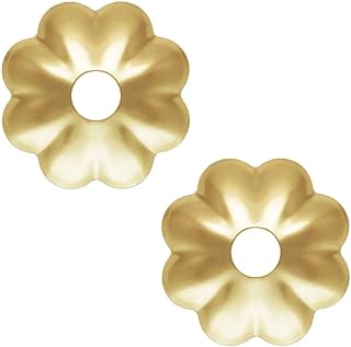 50pcs Tiny 14K Gold Filled Flower Bead Caps