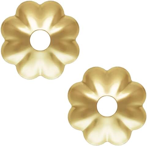 50pcs Tiny 14K Gold Filled Flower Bead Caps
