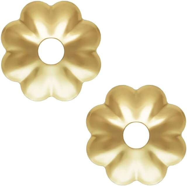 50pcs Tiny 14K Gold Filled Flower Bead Caps