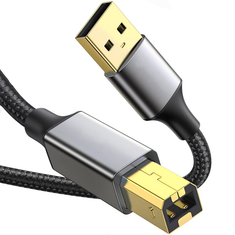 6 Feet USB Printer and Scanner Cable