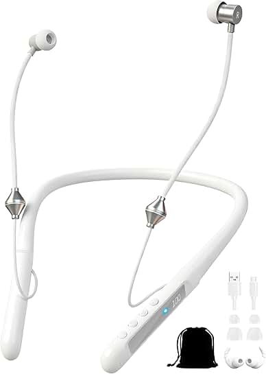 EMF-Free Air Tube Headphones with LED Display