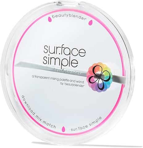 Portable Clear Makeup Mixing Palette with Wand