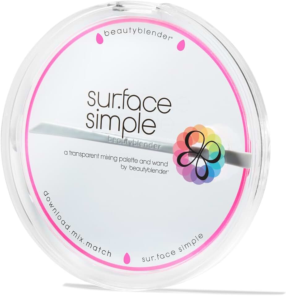 Portable Clear Makeup Mixing Palette with Wand