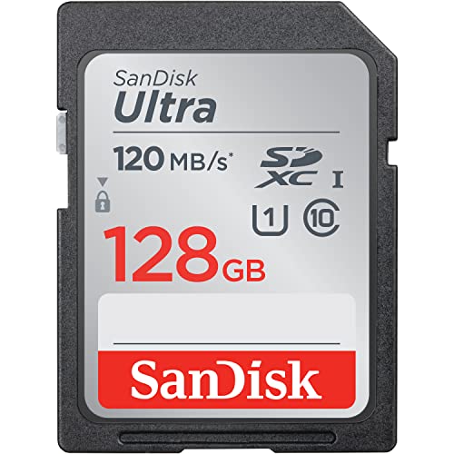 128GB Ultra SDXC UHS-I Memory Card - 120MB/s, C10, U1, Full HD, SD Card - SDSDUN4-128G-GN6IN
