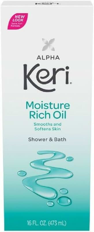 Moisture Rich Shower and Bath Oil, 16 oz, Pack of 2