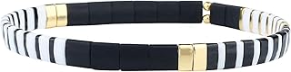 New Miyuki Tila Bead Charm Stretch Bracelets for Women