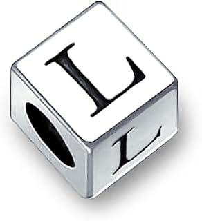 Square cube letter beads for women and teens