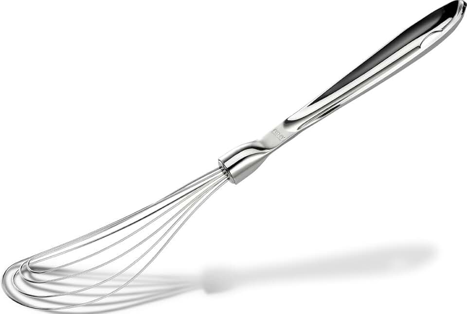 Specialty Stainless Steel Flat Whisk for Kitchen Use